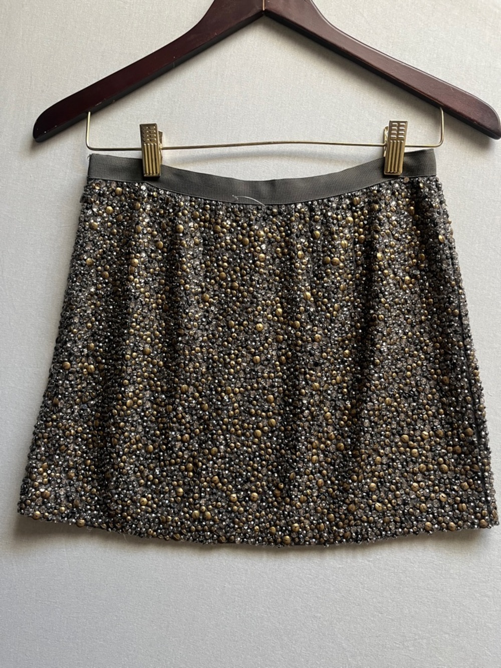 Haute Hippie Beaded Silk Mini Skirt Embellished XS - Picture 3 of 10